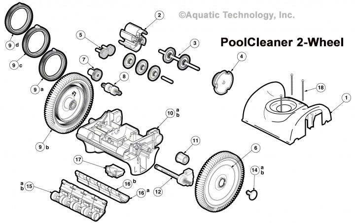 Hayward Poolvergnuegen PoolCleaner 2-Wheel Parts