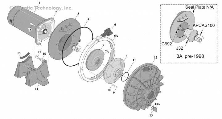 Sta-Rite Max-E Glas and Dura-Glas Up-Rated Pump Parts