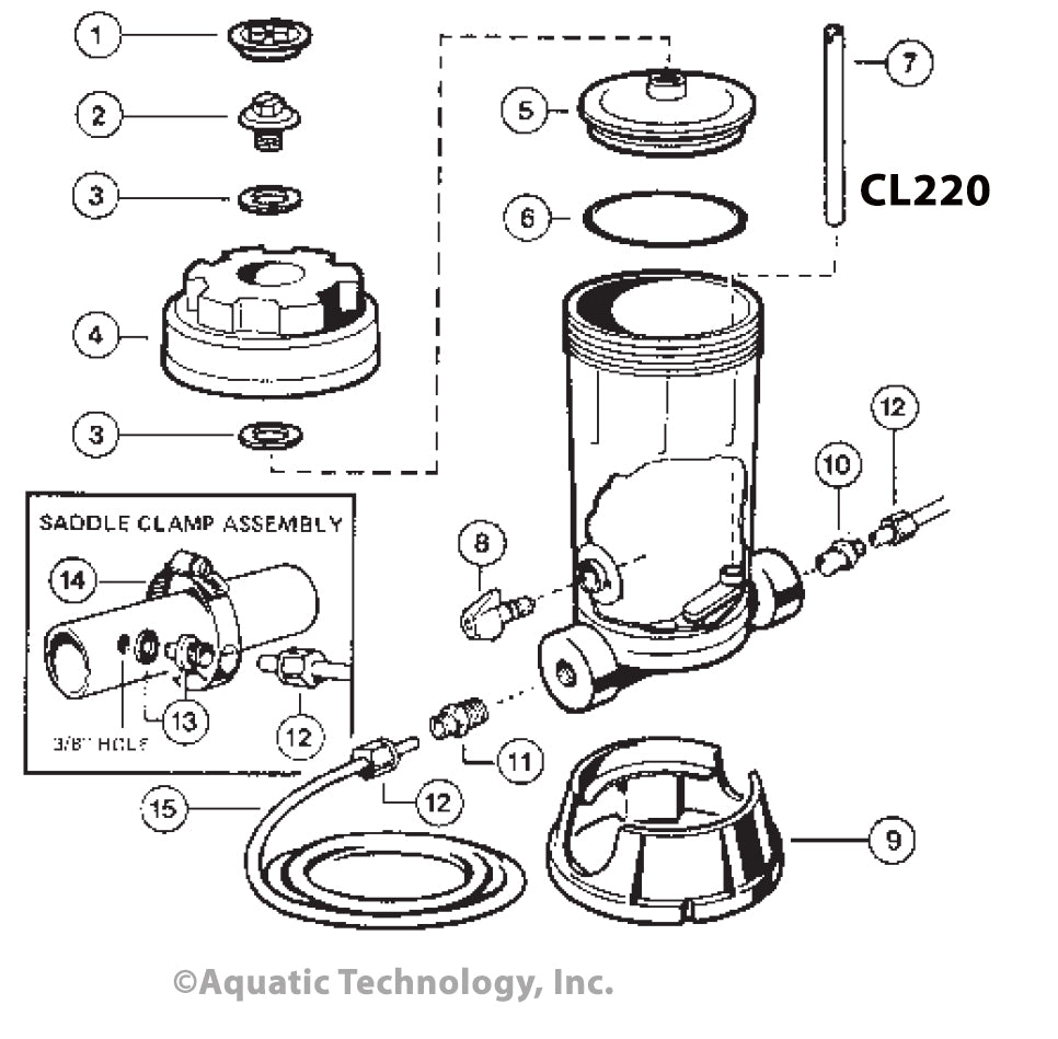 Hayward Chlorine CL220 Feeder Parts