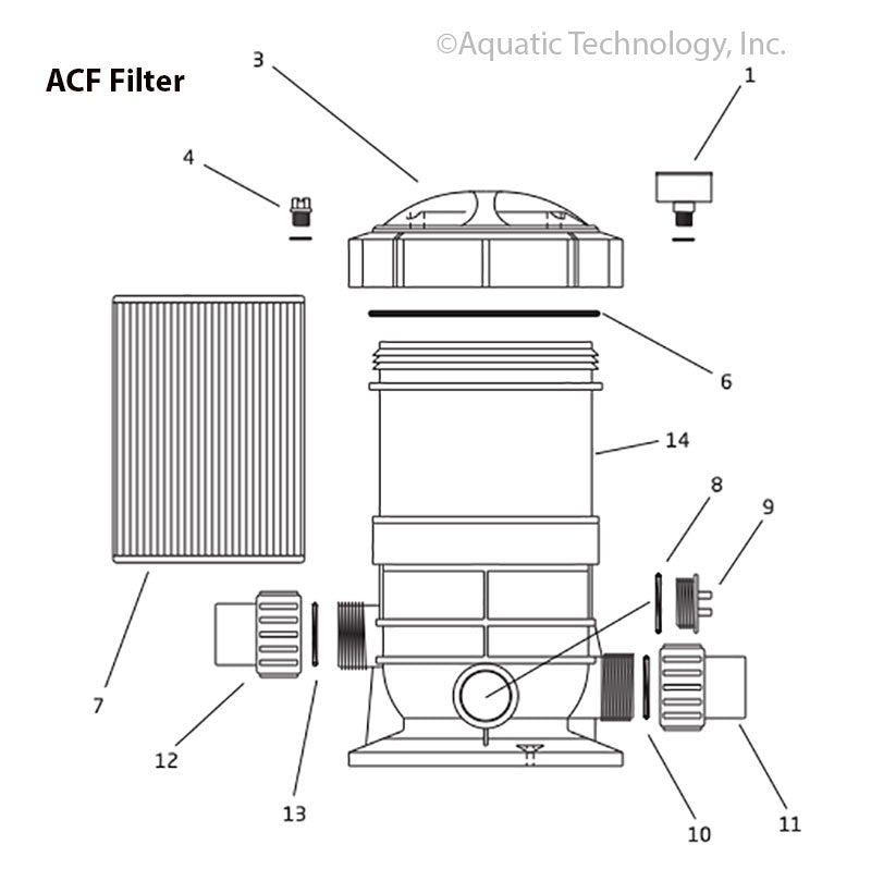 Speck ACF Cartridge Filter Parts