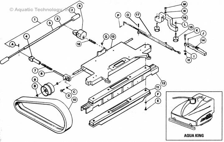 Aqua Vac King Base Parts