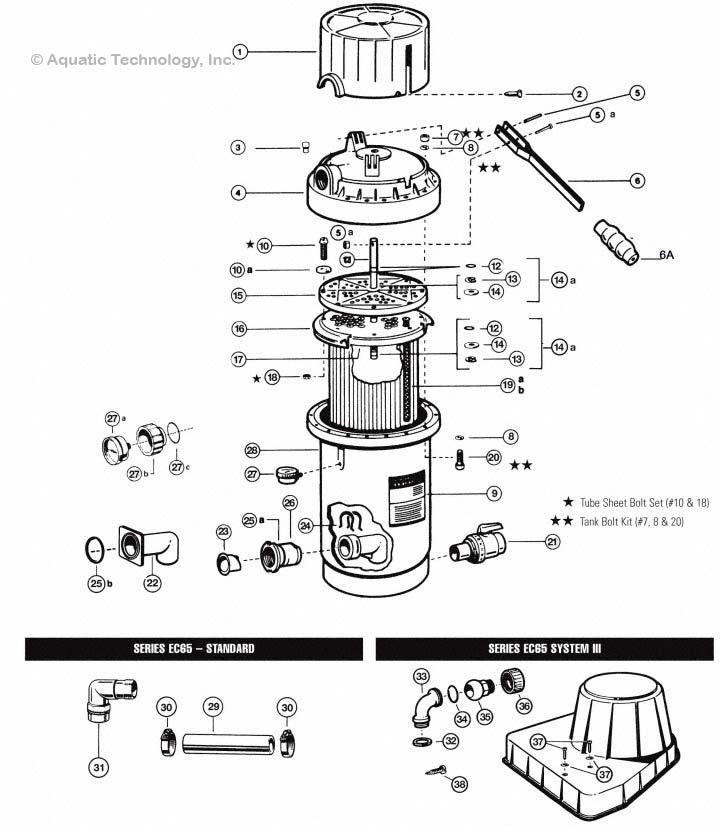 Hayward Perflex Filter EC65-75 Parts