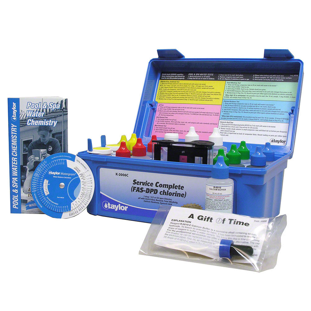 Taylor K-2006C Chlorine FAS-DPD Service Complete Test Kit Alkalinity/Chlorine HiRange Parts