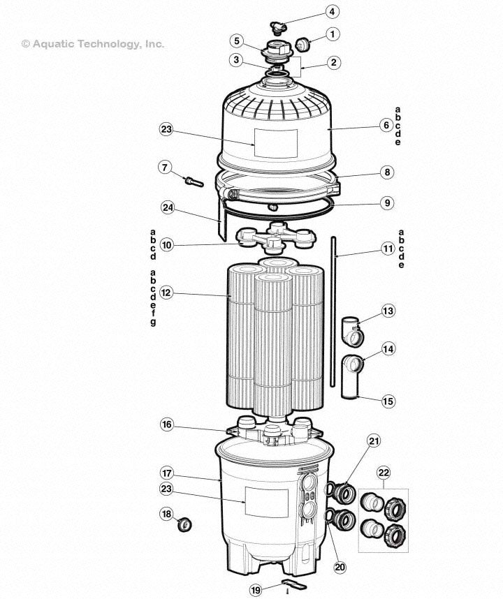 Hayward SwimClear C2020/5, C3020/5, C4020/5, C5020/5, C7000/20 Filter Parts
