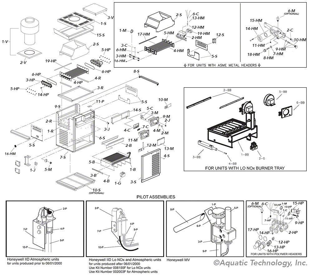 Raypak R185B Heater Parts (RP2100)