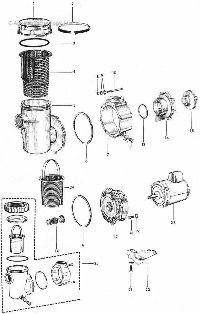 Jacuzzi PH and UPH Pump Parts