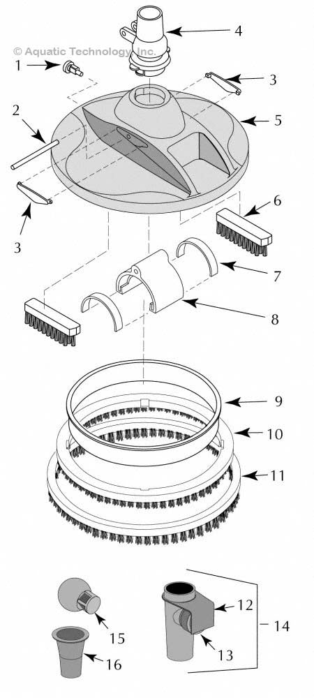 Sta-Rite Great White Aboveground Cleaner Parts