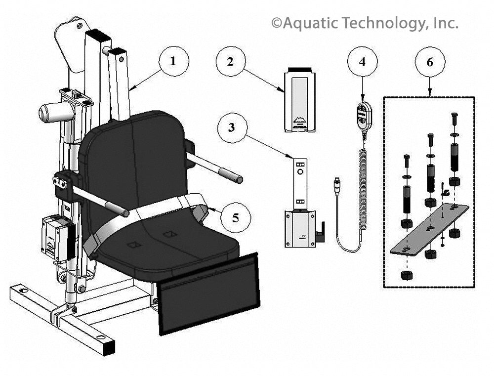 Aqua Creek Pro Pool Lift Parts
