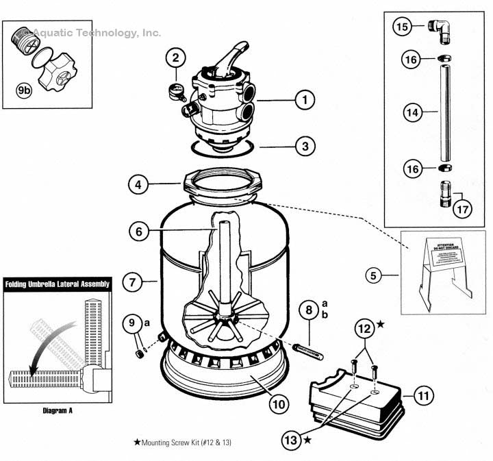 Hayward Pro Series 164T and 166T Filter Parts