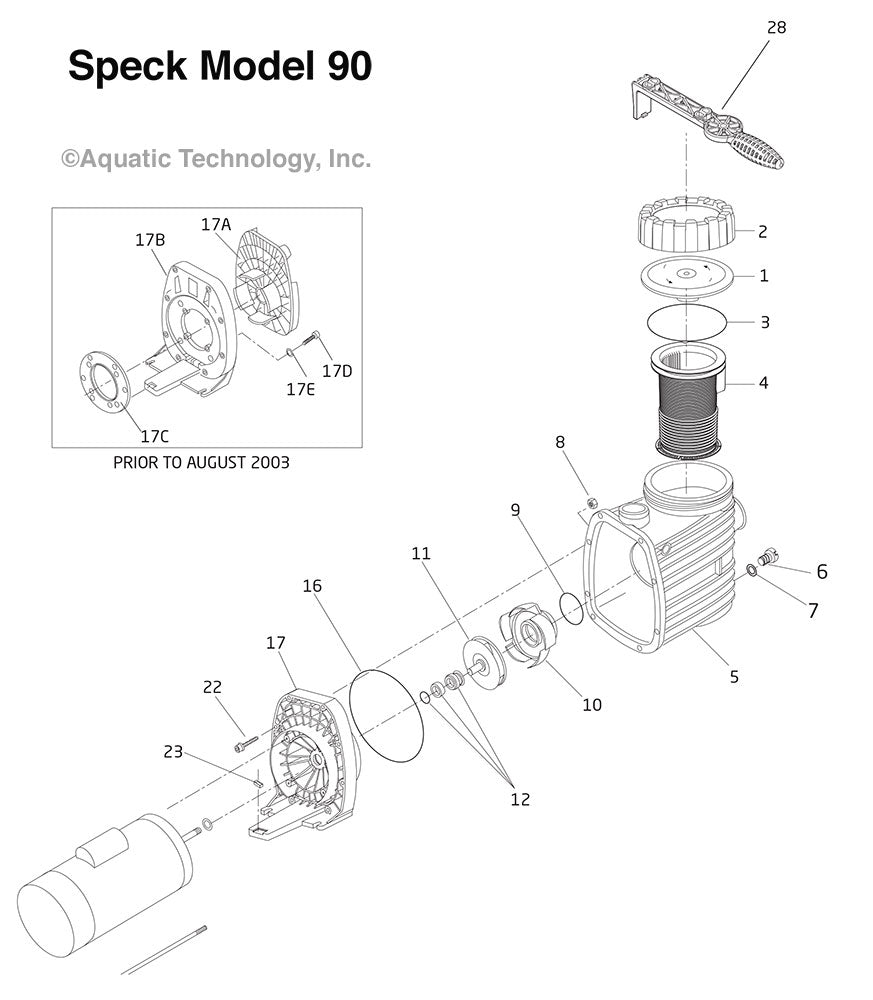 Speck E90 Pump Parts