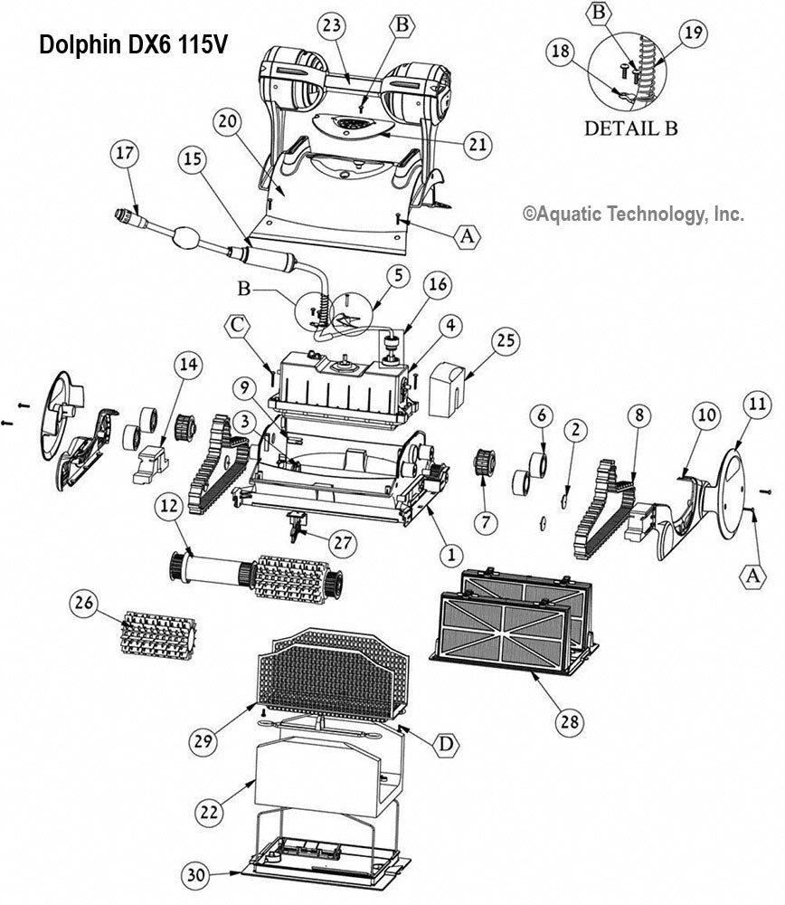 Dolphin DX6 115V CB 2013 Parts