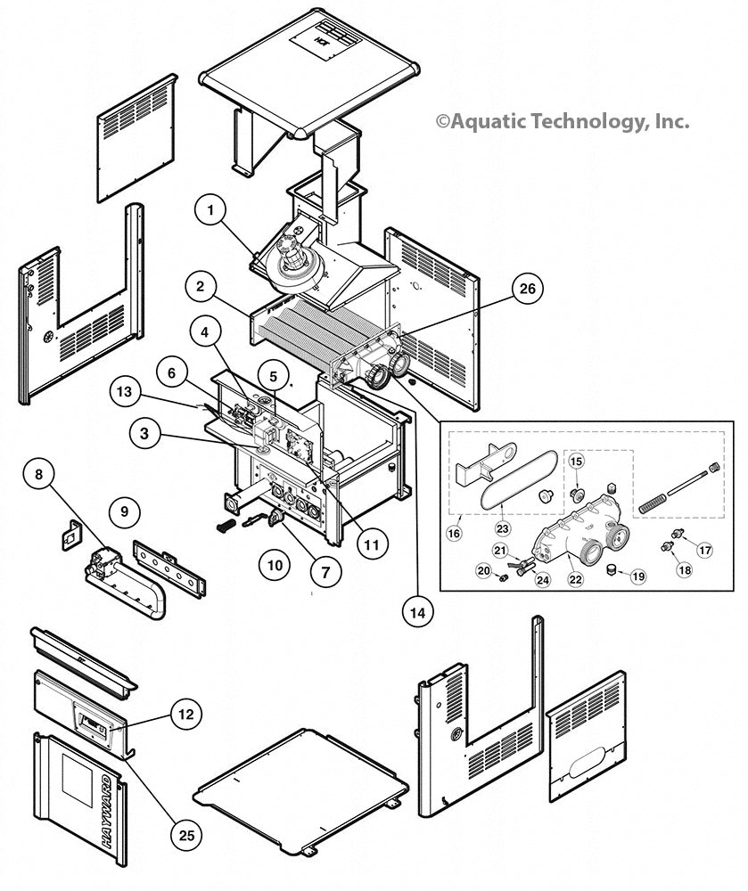 Hayward H-Series Low Nox Heater Parts (H250IDL, H300IDL, H400IDL)