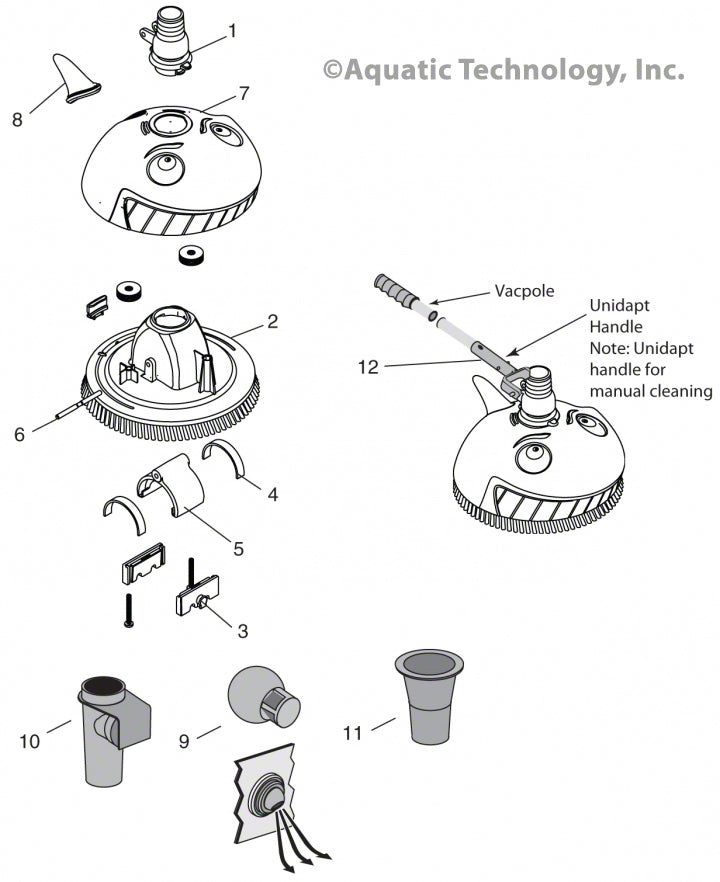 Pentair Kreepy Krauly Lil Shark Aboveground 2013 and After Parts