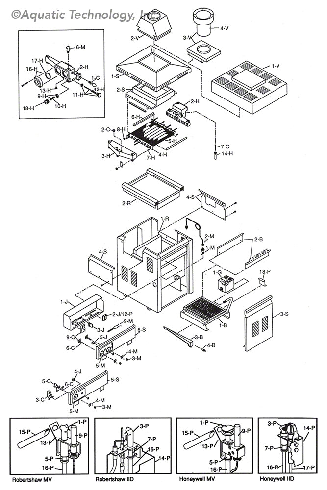 Raypak 185B/C Heater Parts (Versa)