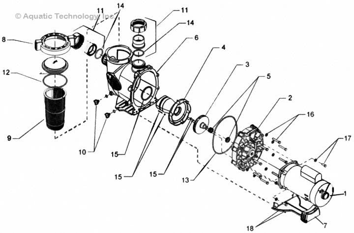 Jandy PHPF/PHPM Pump Parts