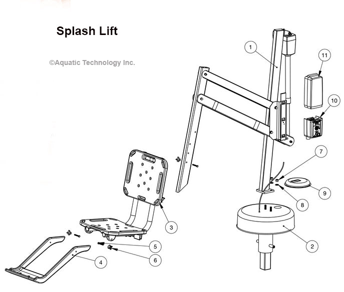 SR Smith Splash Pool Lift Parts