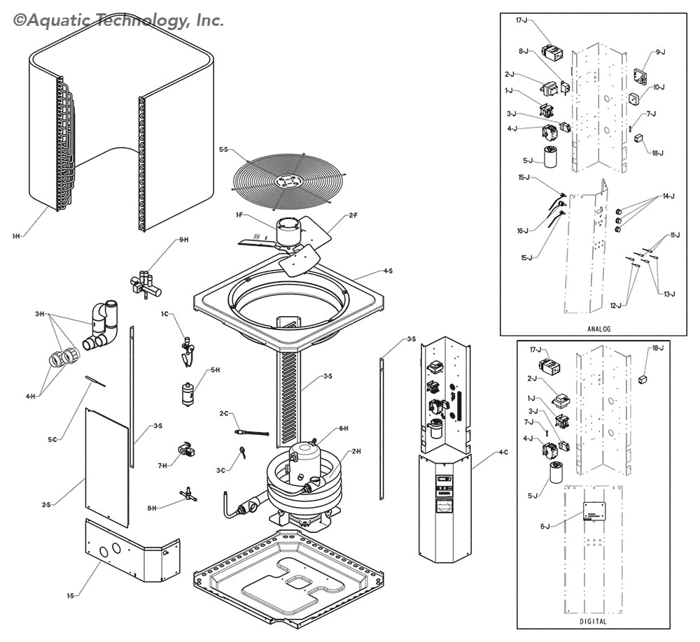 Raypak RHP 5310Ti Heat Pump Pool Heater Parts