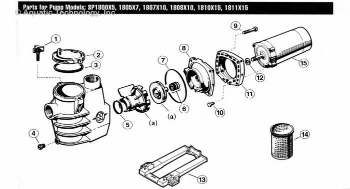 Hayward Max-Flo SP1800X Pump Parts