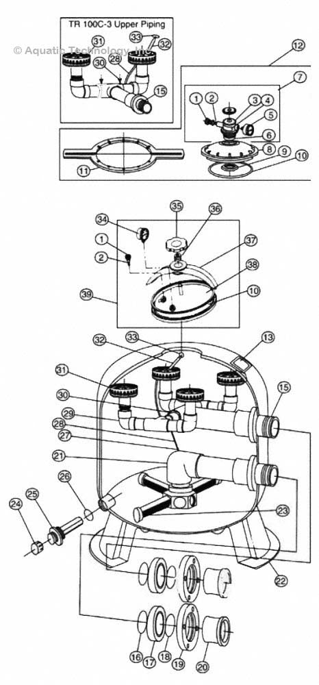 Pentair Triton C-3 Filter Parts