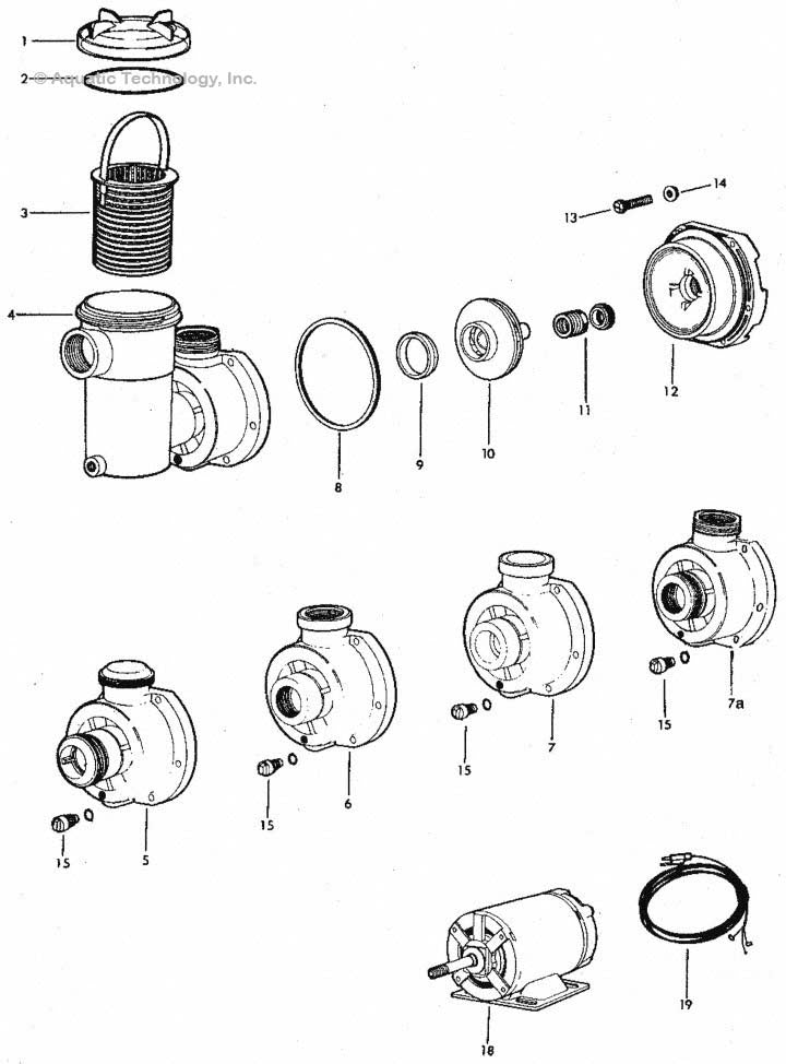 Jacuzzi L Series Pump Parts