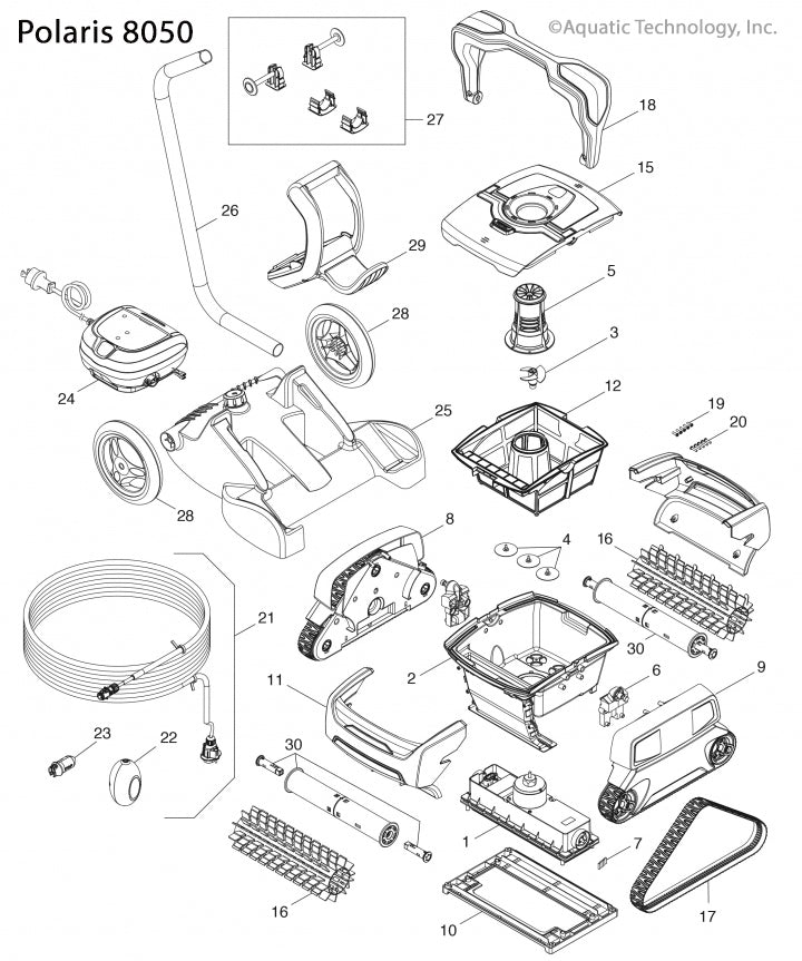 Polaris 8050 Cleaner Parts