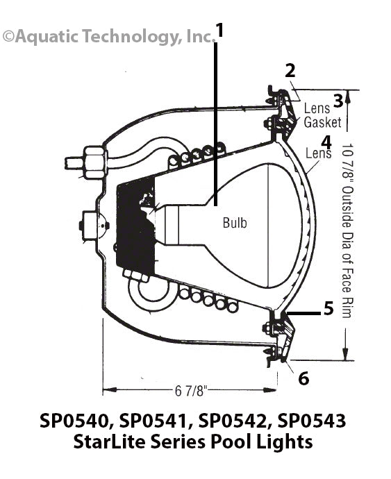 Hayward StarLite Series SP0540-0543 Light Parts