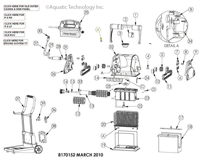 Dolphin Pro X2 Pool Cleaner Parts