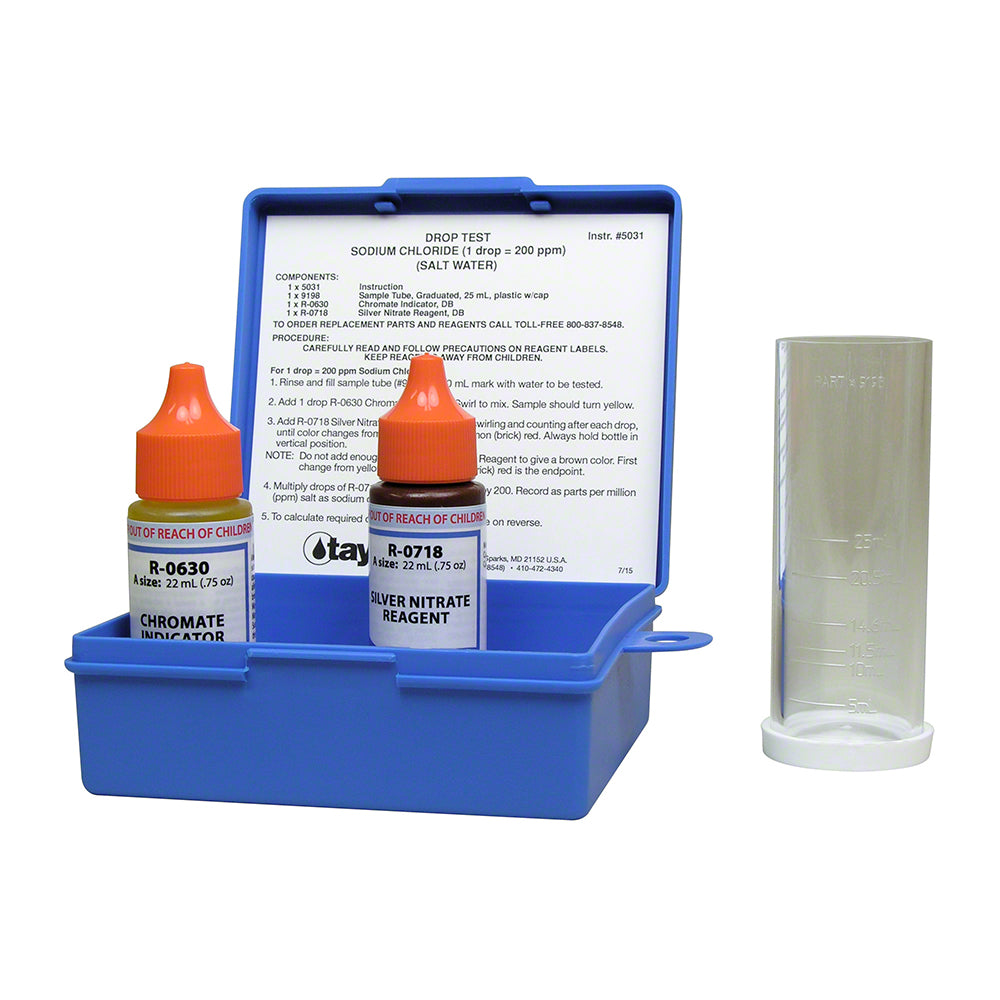 Taylor K-1766 Drop Test Chlorine Salt Water .75 Oz Parts