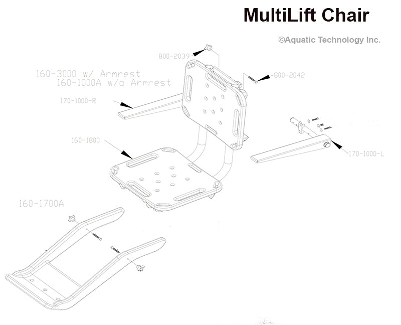 SR Smith MultiLift Chair (Seat) Parts