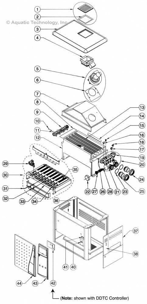 Pentair Minimax NT STD Heater With DDTC Controller Parts