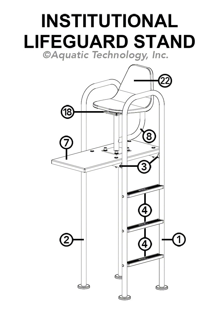SR Smith Institutional Lifeguard Chair Parts