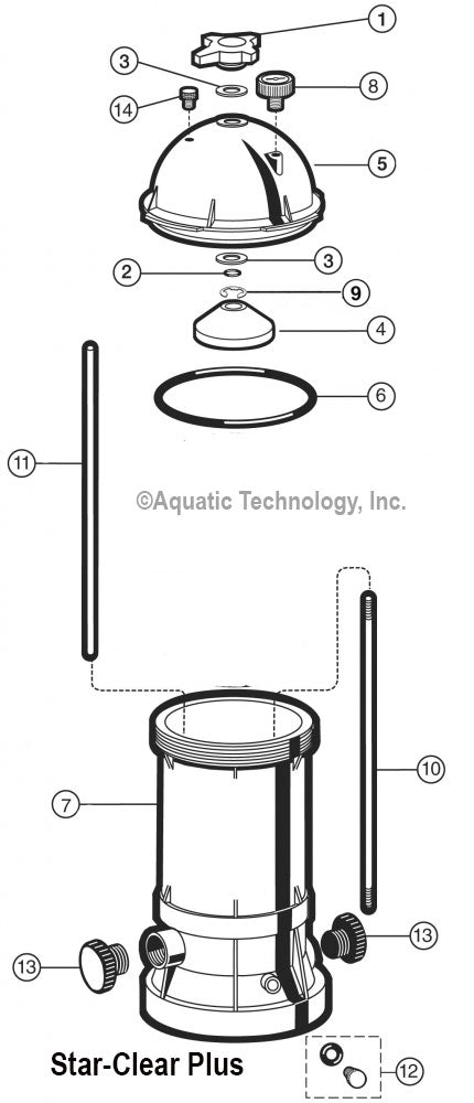 Hayward C9002SEP DE Separation Tank (Star-Clear Plus) Parts