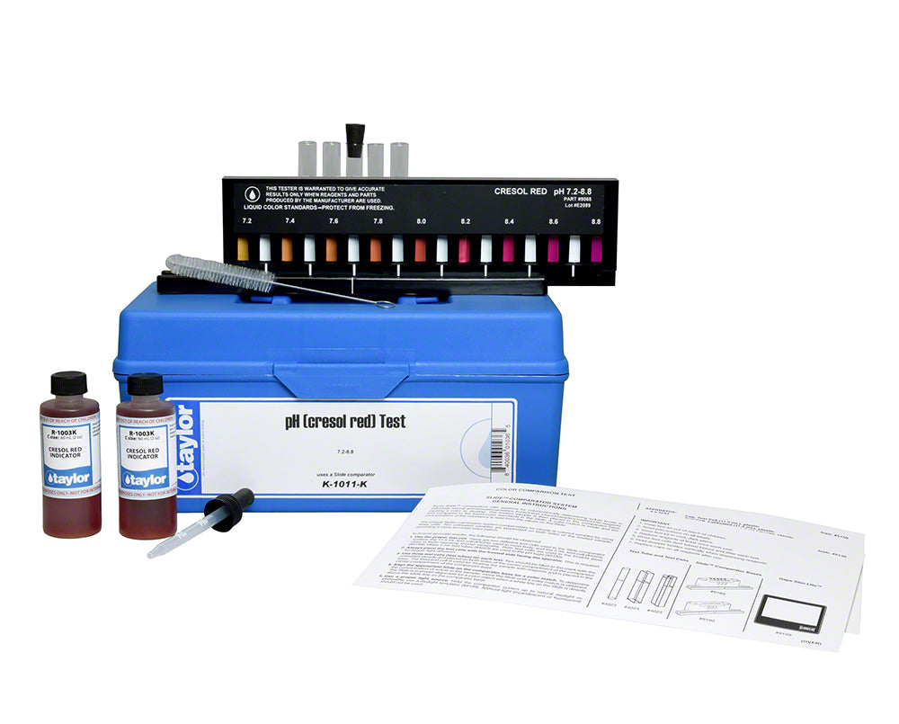 Taylor K-1011-K Slide Comparator pH Cresol Red 7.2-8.8 Test Kit Parts