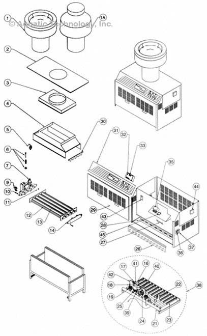 Pentair Minimax Commerical Heater With CSD-1 Controls Replacement Parts