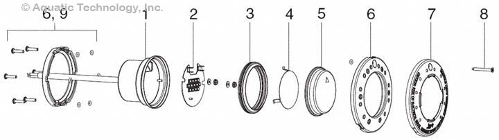 Jandy WaterColors Small LED Spa Light Parts (CSHVLED and CSLVLED Series)