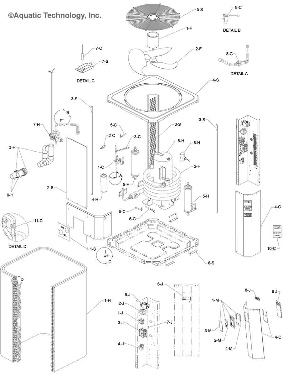 Raypak Commercial PS10353 Heat Pump Pool Heater Parts