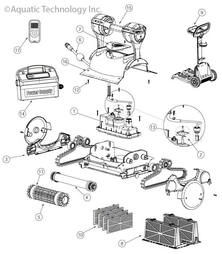 Pentair Kreepy Krauly Prowler 830 Parts