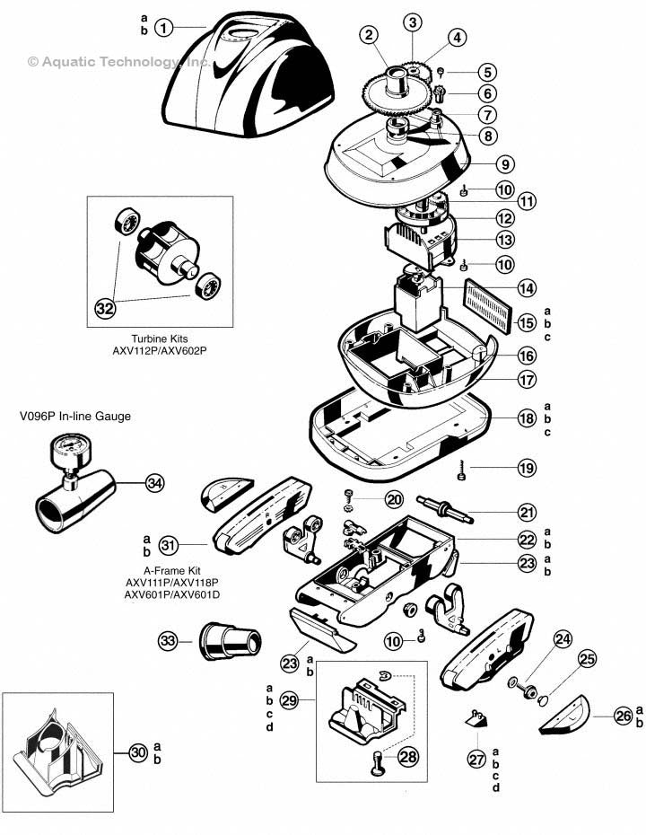 Hayward Navigator Cleaner (925C, 925V, 925F) Parts