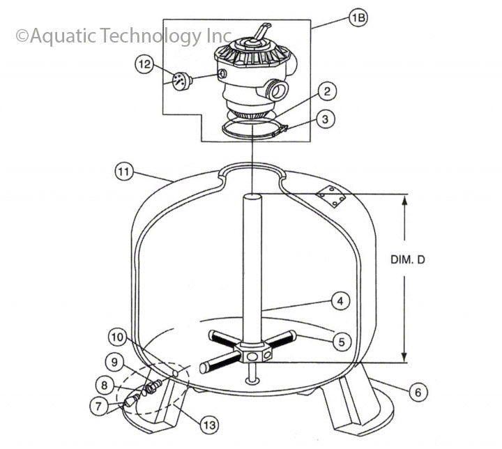 Pentair Sand Dollar Blow Molded Filter Replacement Parts