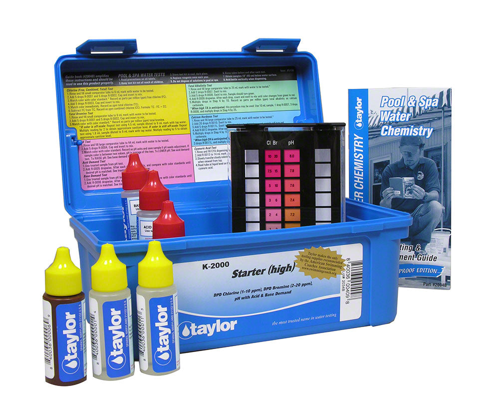 Taylor K-2000 DPD Starter Test Kit Bromine Chlorine HiRange Parts