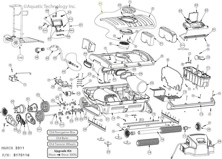 Dolphin Wave XL Pool Cleaner Parts