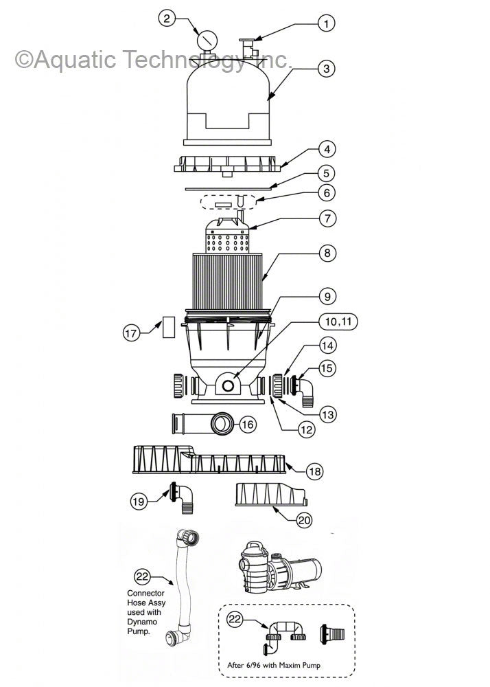 Pentair Clean and Clear Filter Pre-2009 Parts