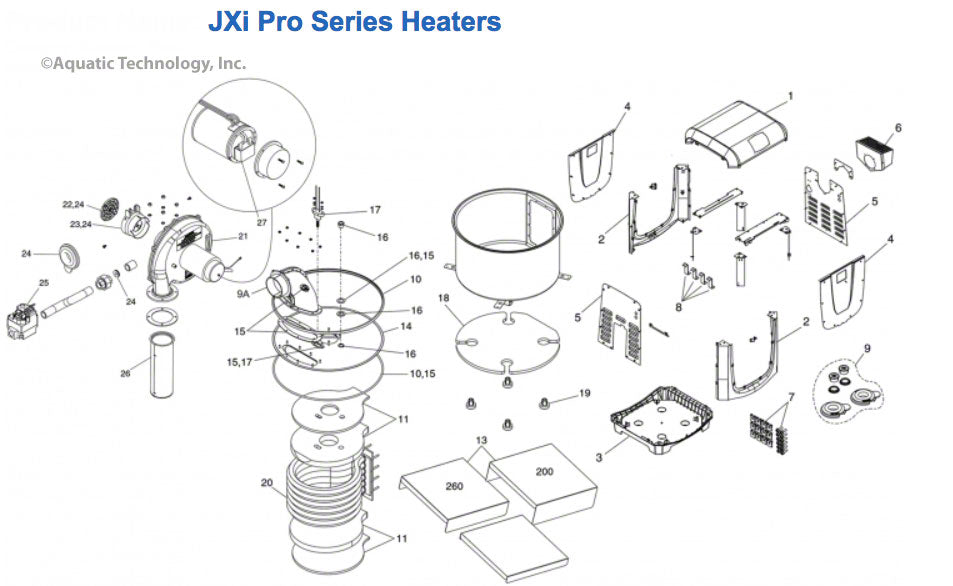 Jandy JXI Heater Parts