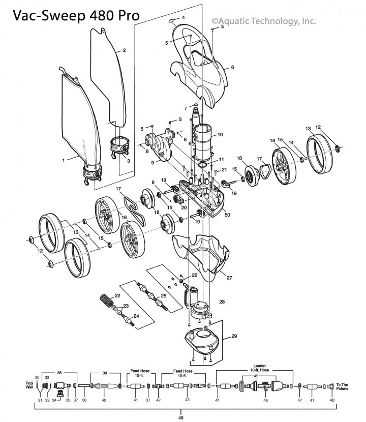 Polaris Vac-Sweep 480 Pro Parts