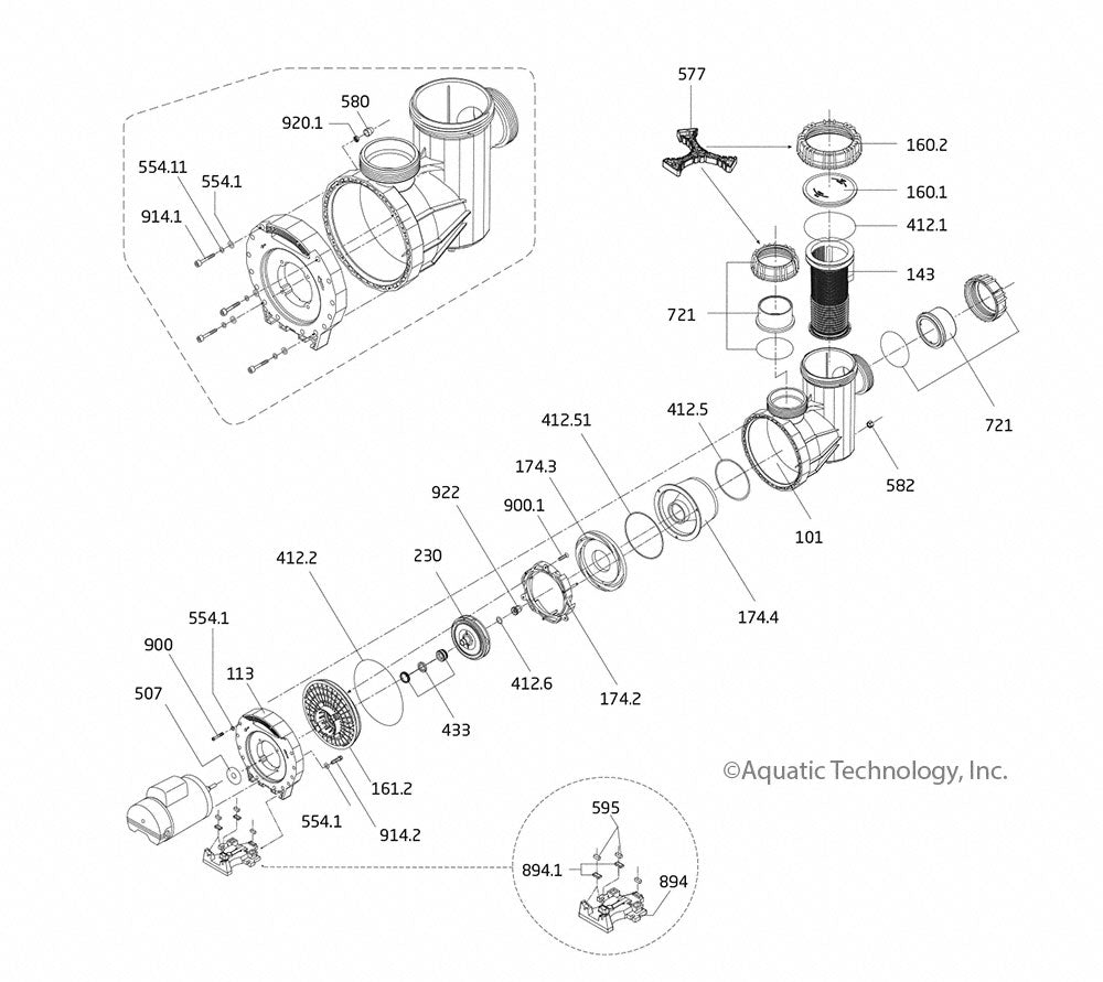 Speck 95 Pump Parts (95-V, 95-VI, 95-VIII)