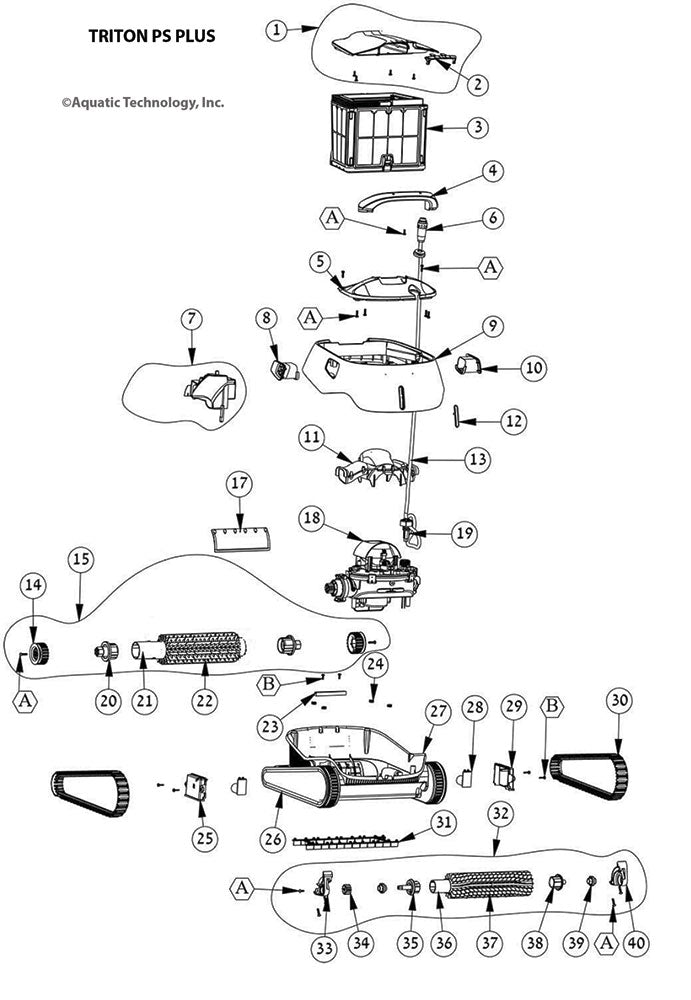 Dolphin Triton PS Plus Parts