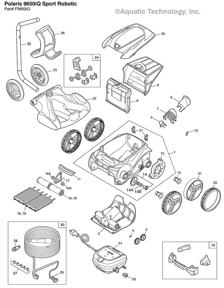 Polaris 9650iQ Sport Cleaner Parts