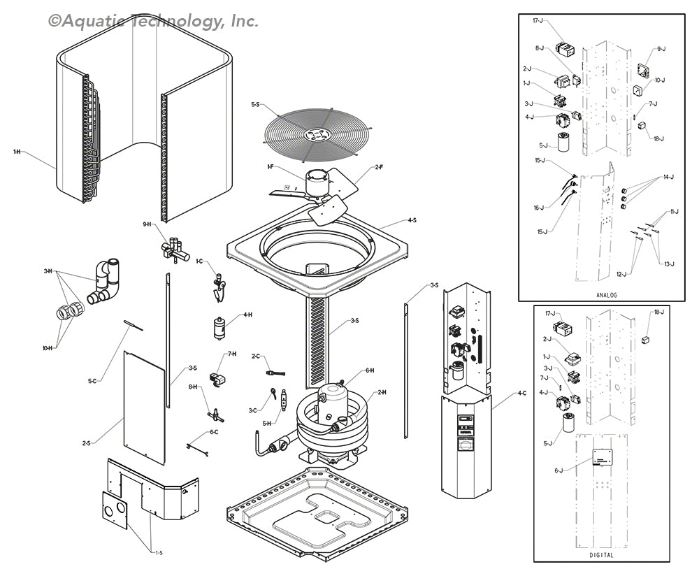 Raypak RHP 8350 Heat Pump Pool Heater Parts