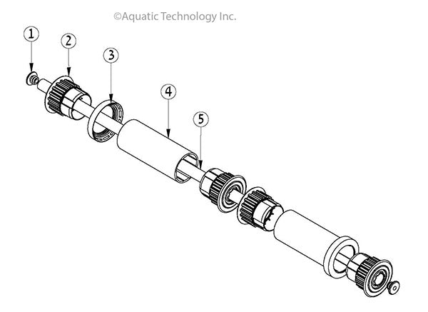 Dolphin Wave 75/90 Wheel Tube Assembly Parts