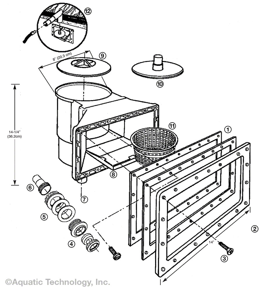 Hayward Wide Mouth Skimmer SP1090WM Parts